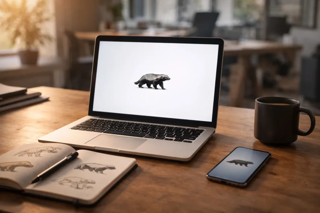 From mindset to branding, honey badger symbolism fits the modern world.
Modern Applications of Honey Badger Symbolism look like grit, focus, and staying unbothered.