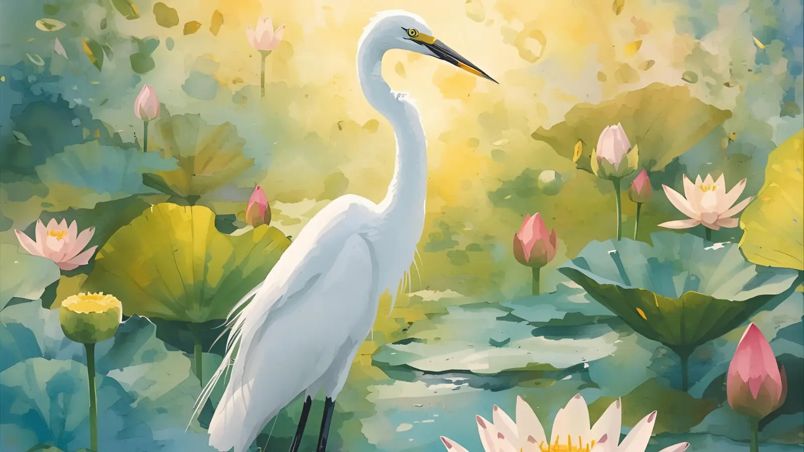 white egret symbolism